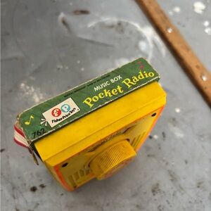 Vintage Fisher-Price Music Box Pocket Radio 762